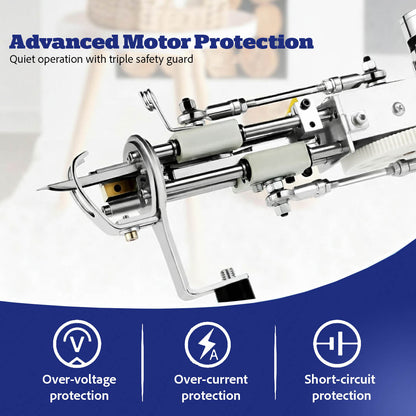 2-in-1 Rug Tufting Gun Kit with Carpet Trimmer – Complete Tufting Set