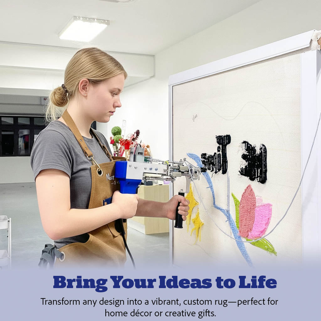 2-in-1 Rug Tufting Gun Kit with Carpet Trimmer – Complete Tufting Set