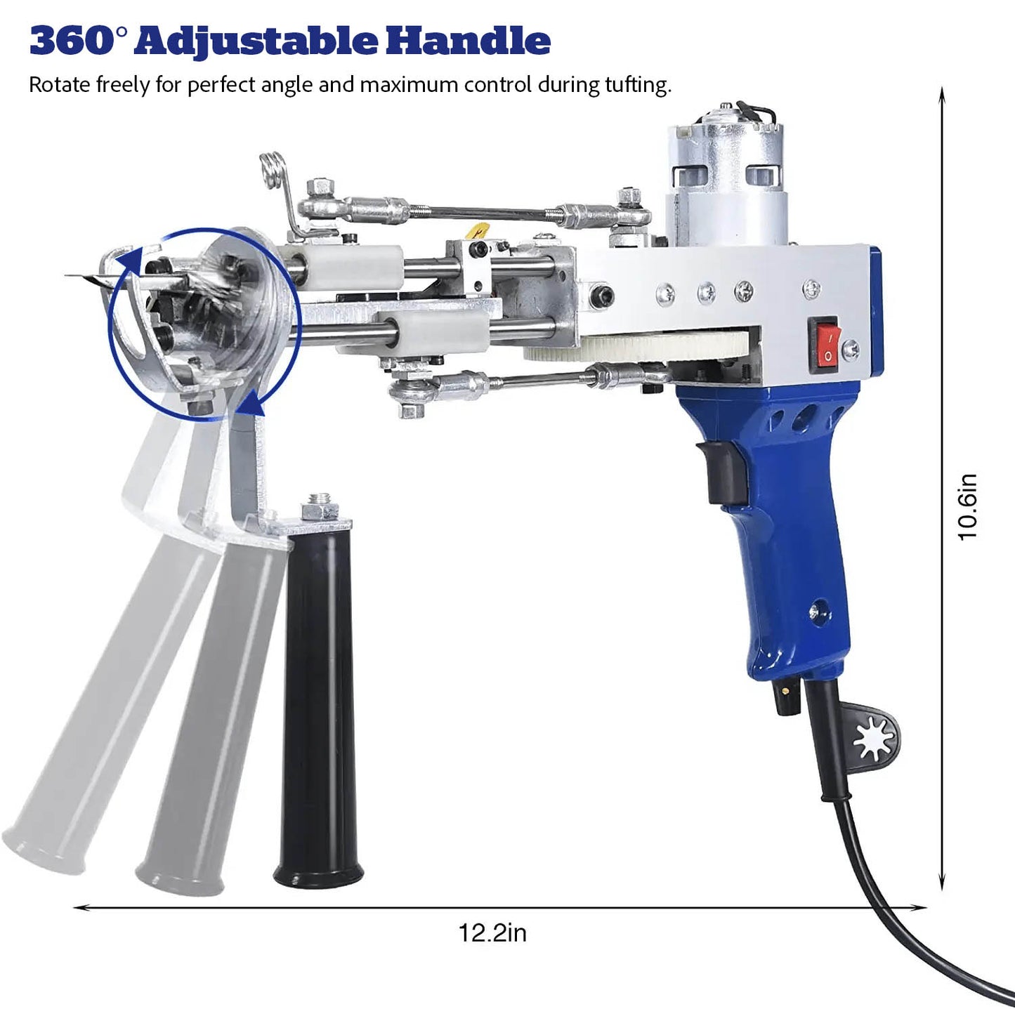 2-in-1 Rug Tufting Gun Kit with Carpet Trimmer – Complete Tufting Set