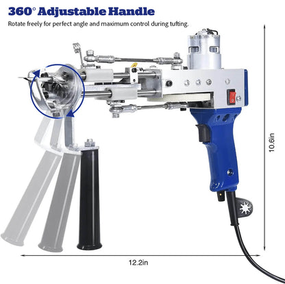 2-in-1 Rug Tufting Gun Kit with Carpet Trimmer – Complete Tufting Set