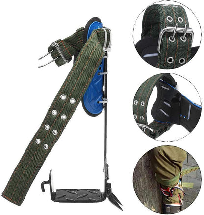 Heavy-Duty Tree Climbing Spikes with Safety Belt