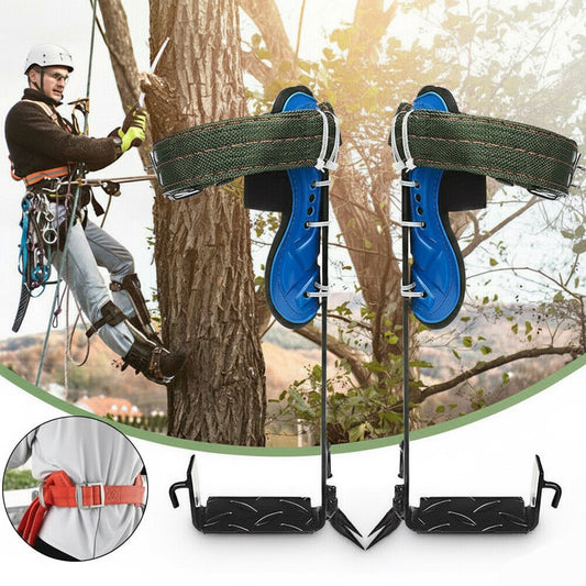 Heavy-Duty Tree Climbing Spikes with Safety Belt