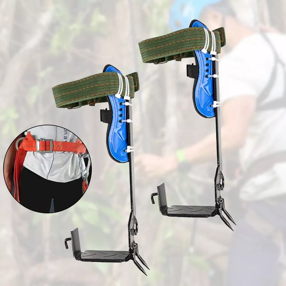 Heavy-Duty Tree Climbing Spikes with Safety Belt