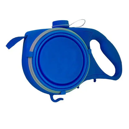 All-in-One Dog Leash with Water Bottle, Bowl & Waste Bags