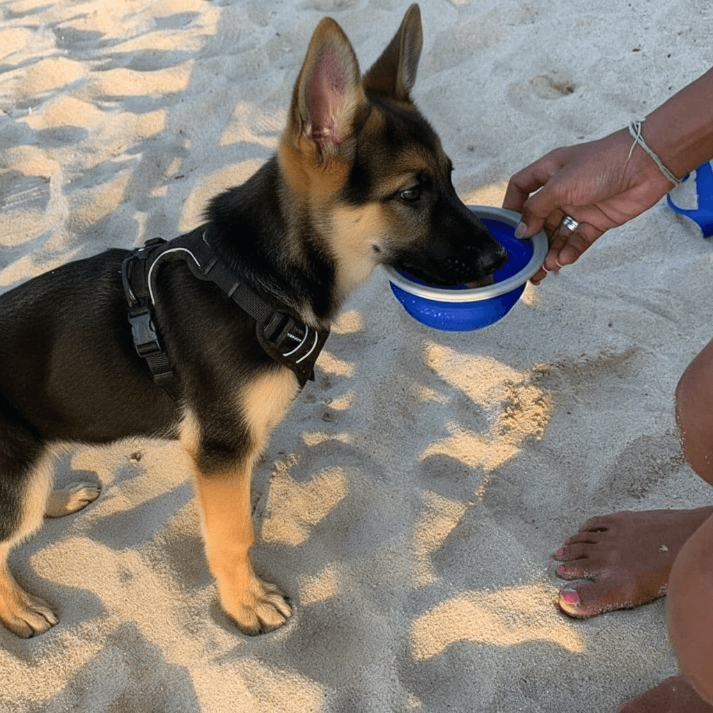 All-in-One Dog Leash with Water Bottle, Bowl & Waste Bags
