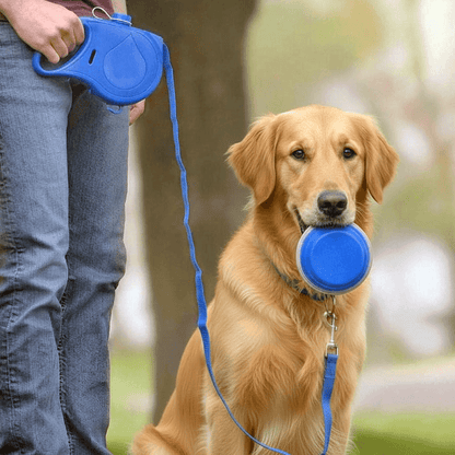 All-in-One Dog Leash with Water Bottle, Bowl & Waste Bags