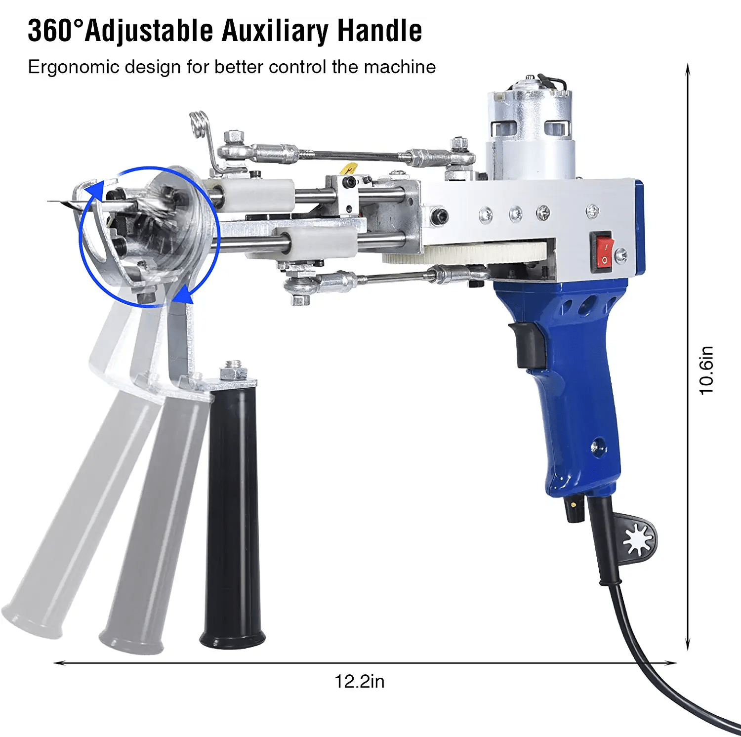 2 in 1 Electric Carpet Tufting Gun and Loop Pile